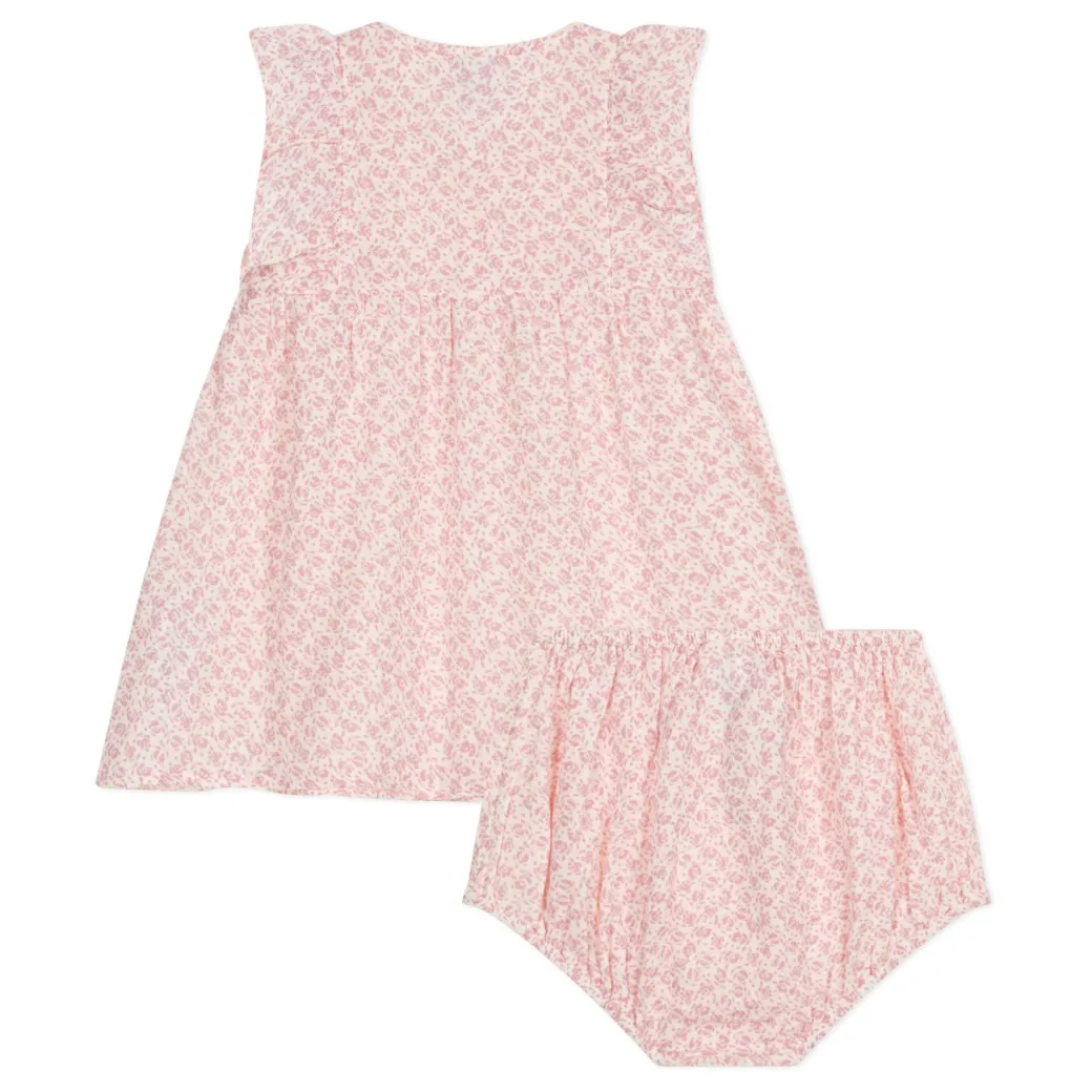 Floral Dress with Bloomers in Pink