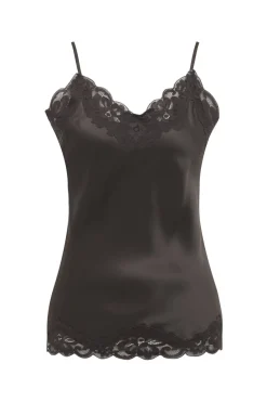 Floral Lace Cami in Dark Grey