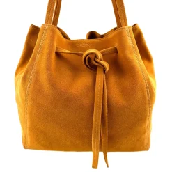 Florence Tote in Honey Suede