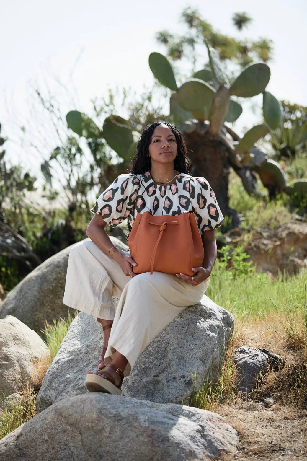 Florence Tote in Tangelo