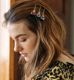 Gemma Bobby Pin in Amethyst