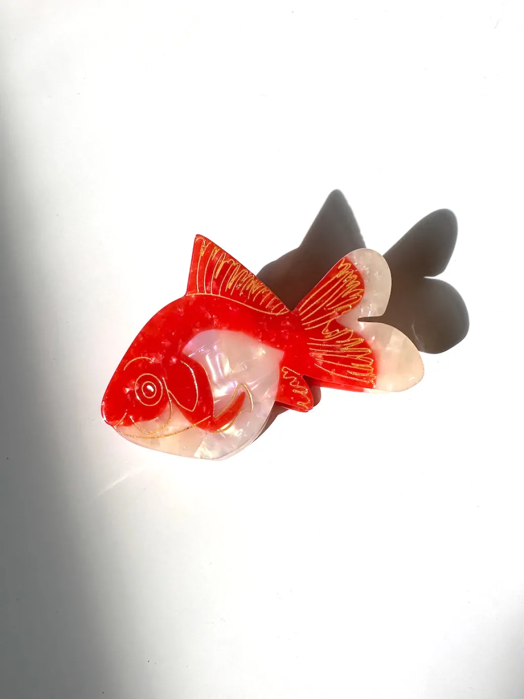 Goldfish Claw Clip In Red