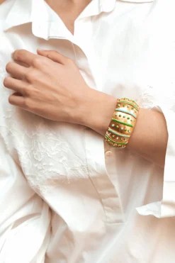 Gypset Cuff with Green and Turquoise