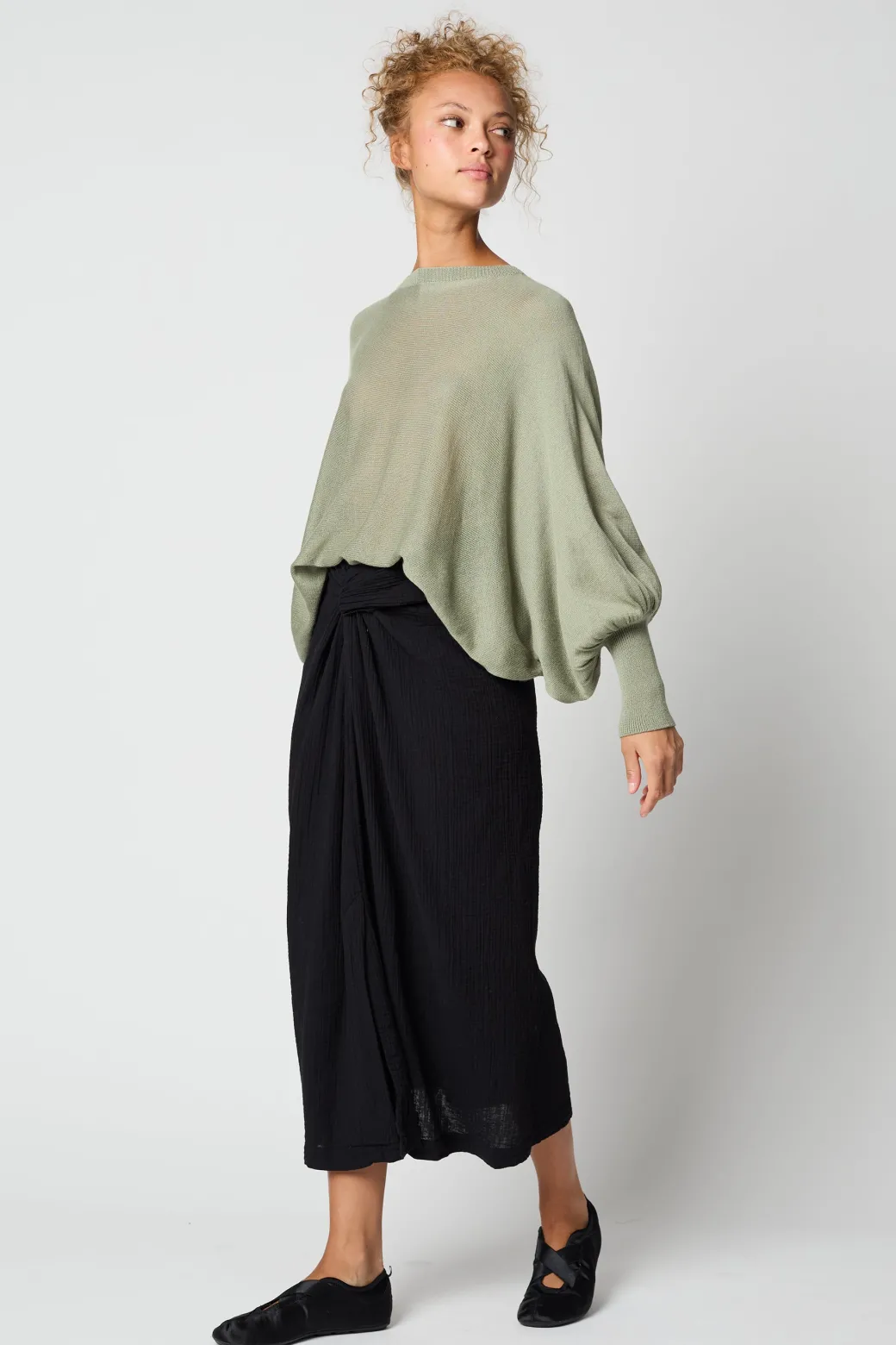 Handkerchief Skirt In Black