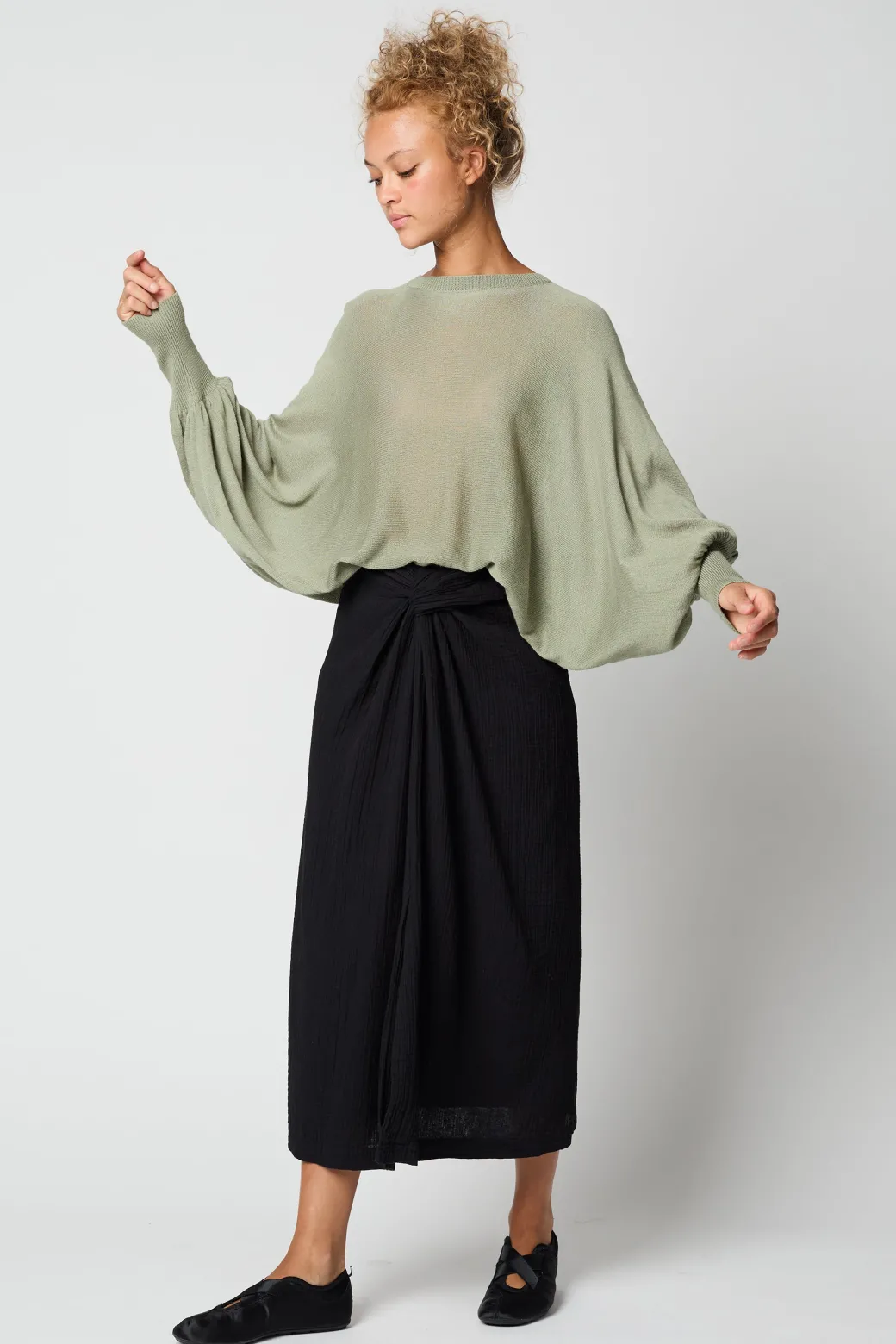 Handkerchief Skirt In Black