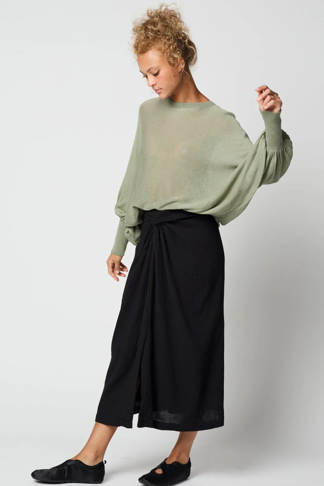 Handkerchief Skirt In Black