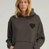 Heart Hoodie in Charcoal