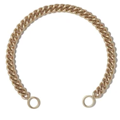 Heavy Curb Chain Bracelet in Yellow Gold