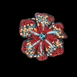 Helebore Brooch in Red