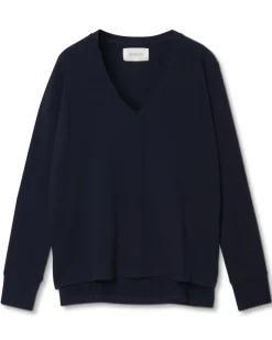 Houston Long Sleeve Tee in Navy