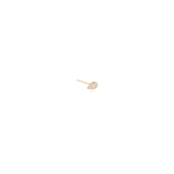 Itty Bitty Diamond Tear Stud in Yellow Gold