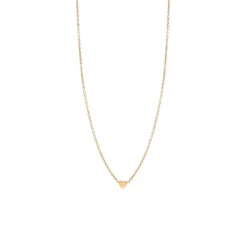 Itty Bitty Heart Necklace in Yellow Gold