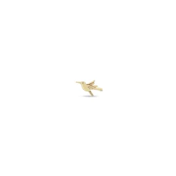 Itty Bitty Hummingbird Stud in Yellow Gold
