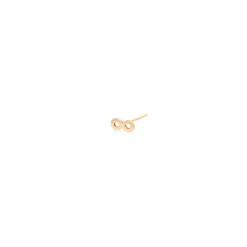 Itty Bitty Infinity Stud in Yellow Gold