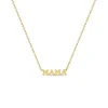 Itty Bitty MAMA Necklace in Yellow Gold