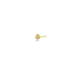 Itty Bitty Mushroom Stud in Yellow Gold