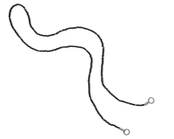 Itty Bitty Strand in Black Spinel