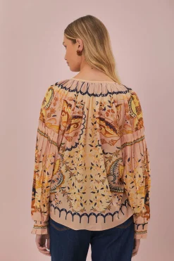 Jaipus Blouse in Beige