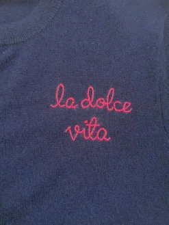 "La Dolce Vita" Cardigan in Navy