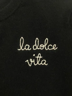 "La Dolce Vita" Cardigan in Black