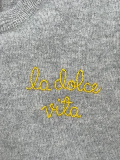 "La Dolce Vita" Cardigan in Smoke