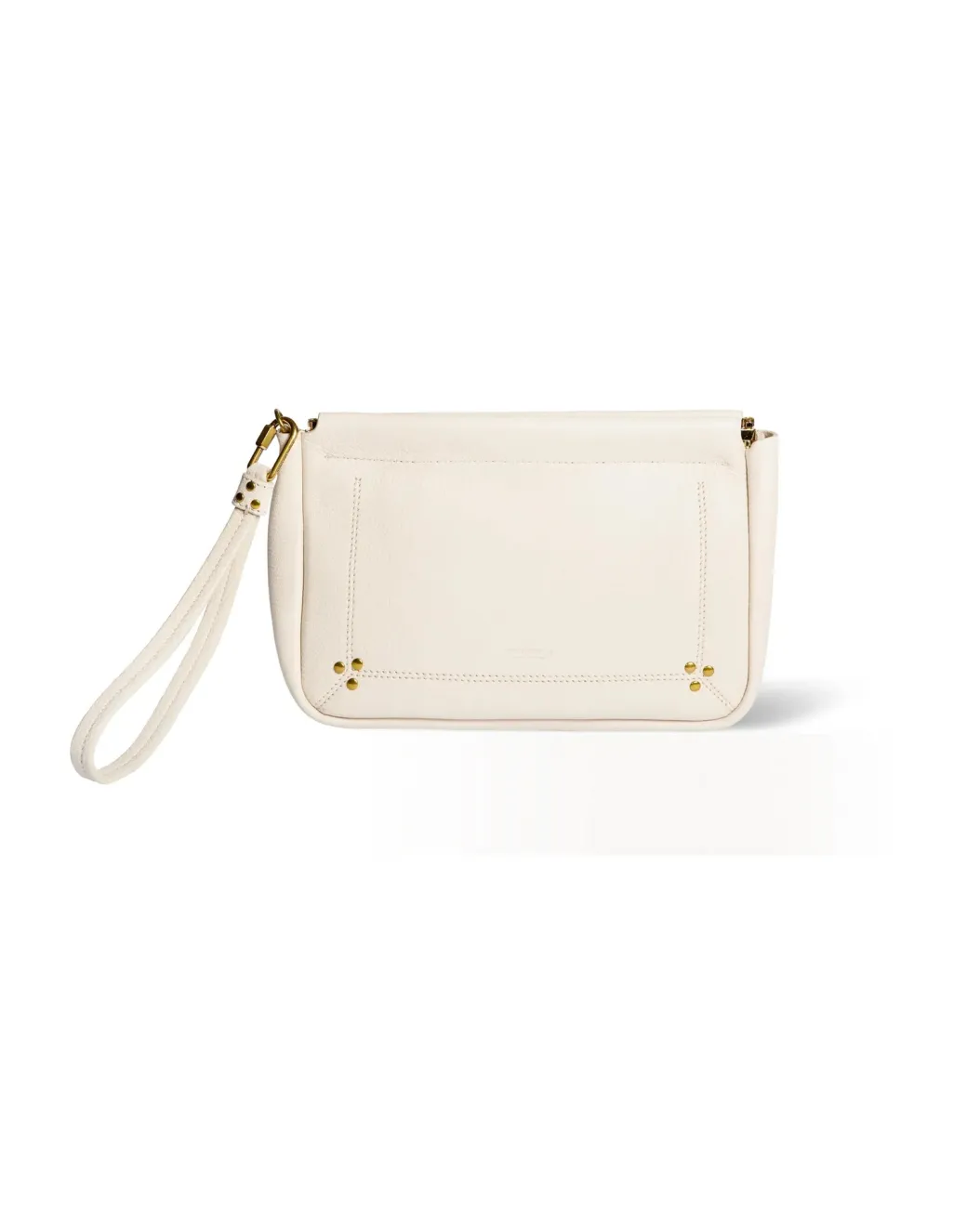 Large Clap Clutch in Creme