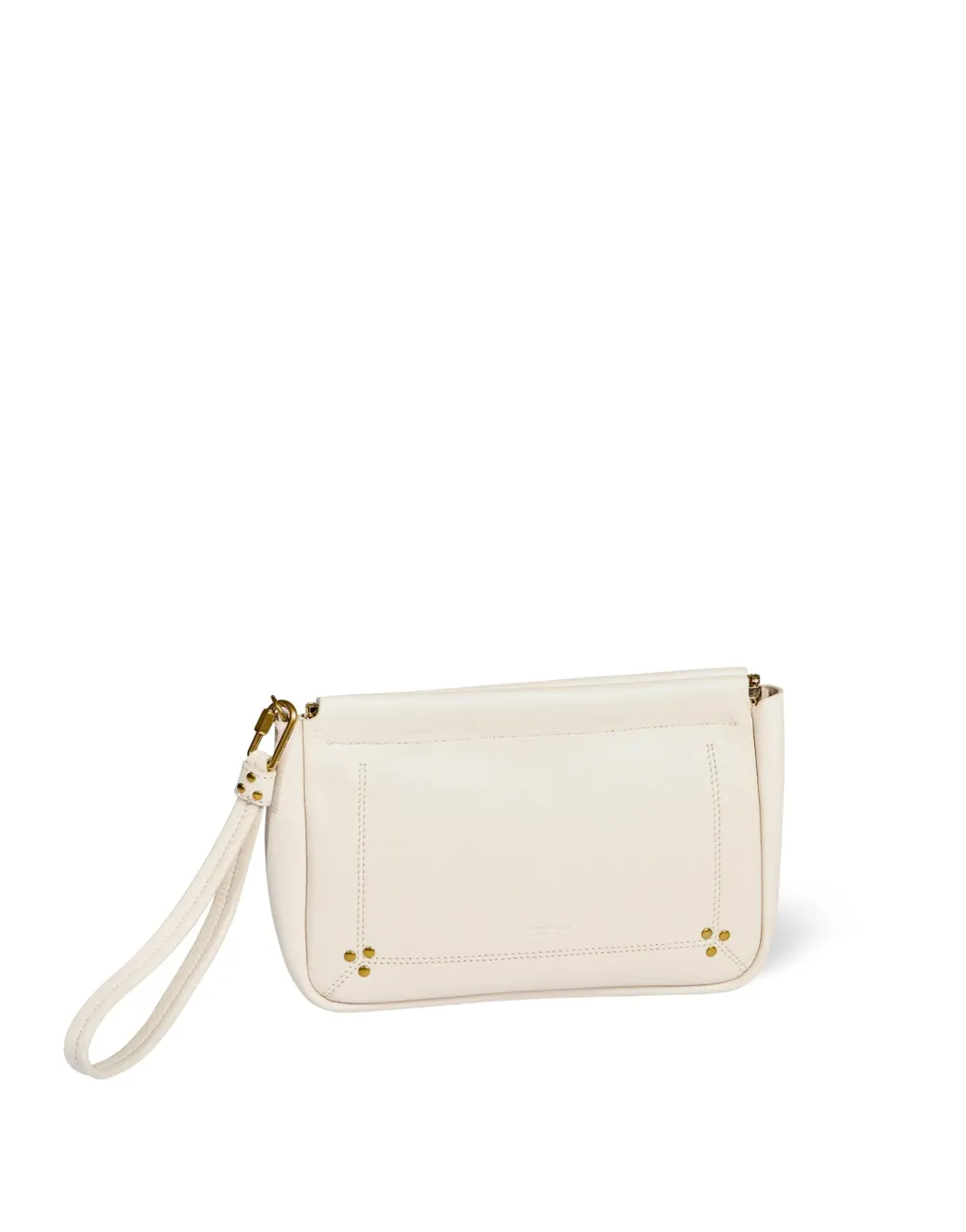 Large Clap Clutch in Creme