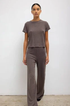 Lauren Wide Leg Pant in Brown