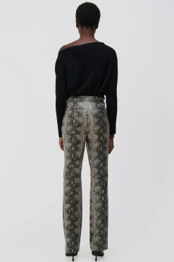 Lavina Draped Off Shoulder Sweater in Black