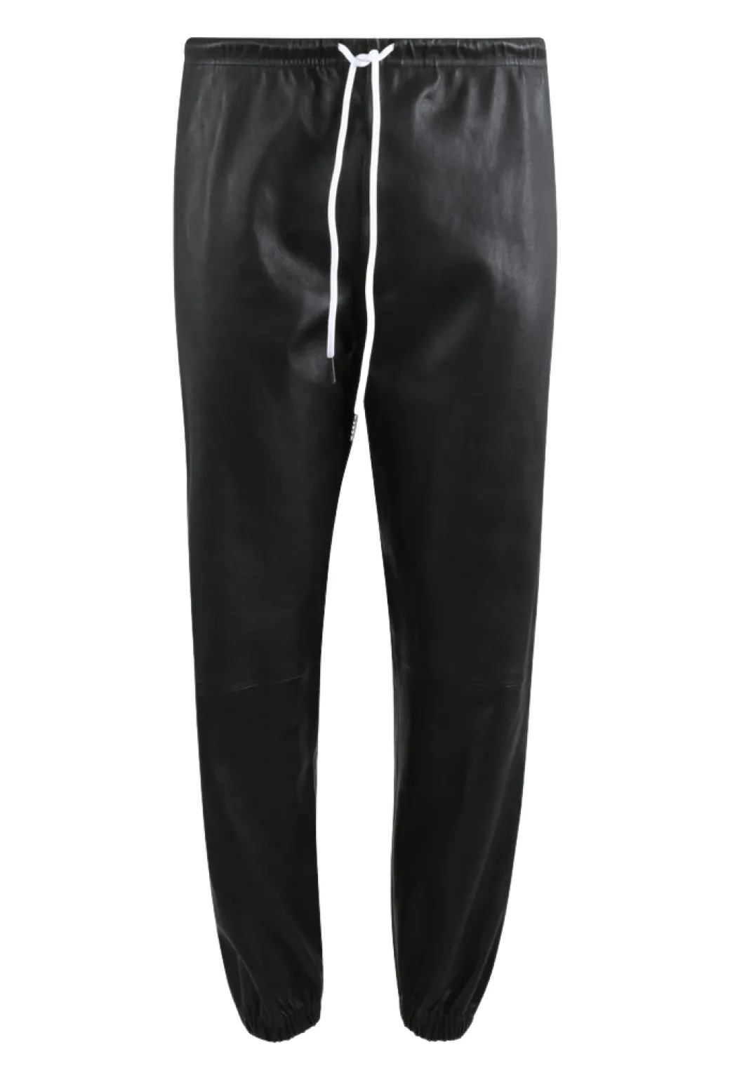 Leather Sweatpants in Black