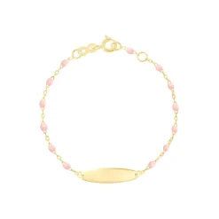 Little Gigi Oval Bracelet in Baby Pink