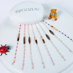 Little Gigi Rectangle Bracelet in Baby Blue