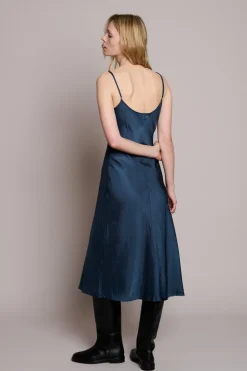 Long Bias Slip Dress in Scuba