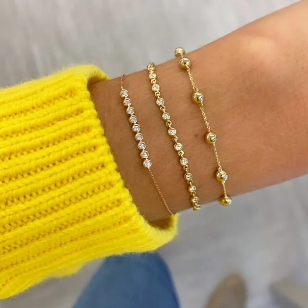 Lulu Jack Bar Bracelet in Yellow Gold