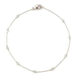 Lulu Jack Single Bezel Bracelet in Rose Gold