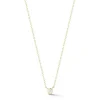 Lulu Jack Single Bezel Diamond Necklace in Yellow Gold