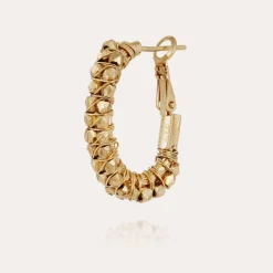 Lyre Lucky Hoop in Gold