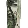 Mapara Linen Skirt in Green Tropical