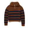 Matey Sweater in Vicuna and Navy