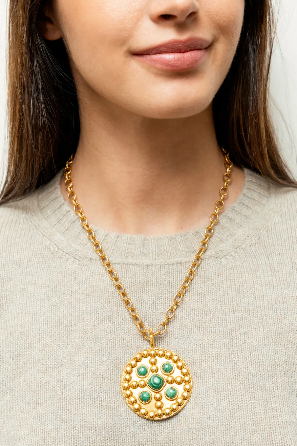 Medicis Necklace in Malachite