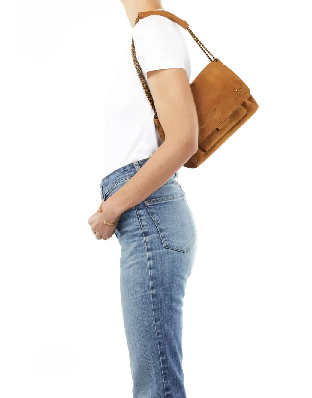 Medium Lulu Handbag in Tan