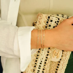 Melody Bar Bracelet in Yellow Gold