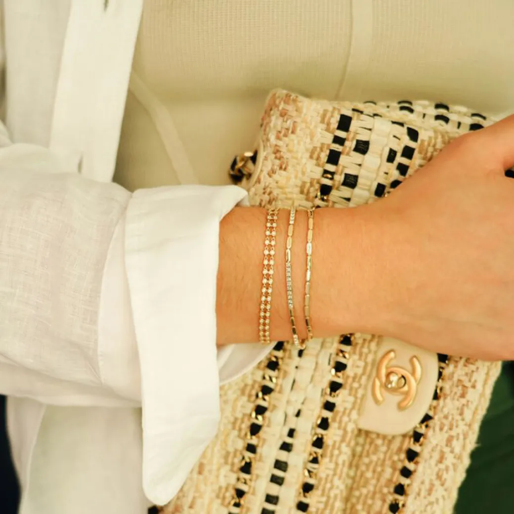 Melody Bar Bracelet in Yellow Gold