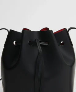 Mini Bucket Bag in Black/flamma