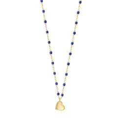 Mini Gigi Lucky Heart Necklace in Lapis