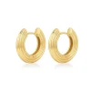 Mini Ridged Amalfi Hinge Hoops