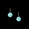 Mini Turquoise Pumpkin Earrings with Diamond