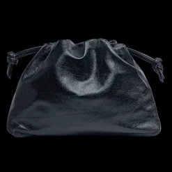 Monica Clutch in Metallic Black