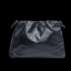 Monica Clutch in Metallic Black