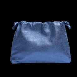 Monica Clutch in Metallic Navy